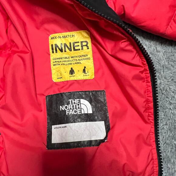 North Face Jacket Youth Girls Small 7/8 Red Balanced Rock Insulated Outdoor - Picture 8 of 11